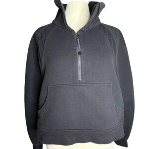Lululemon Scuba Oversized Fleece Half Zip Black Pullover Sweatshirt Large